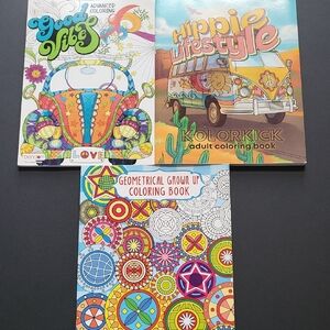 Adult Coloring Books Set - Vibrant Designs